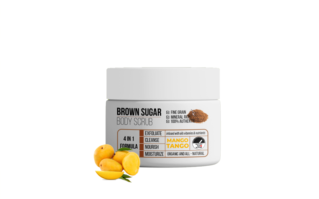 Organic Brown Sugar Body Scrub: MANGO TANGO (8-16 OZ.)