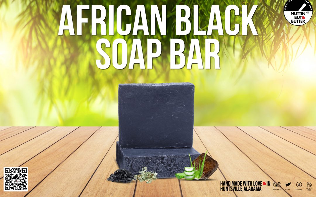 AFRICAN BLACK BATH BAR W/ ACTIVATED CHARCOAL 5.5 OZ.