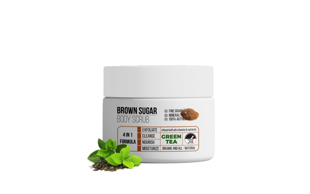 Organic Brown Sugar Body Scrub: MATCH GREEN TEA (8-16 OZ.)