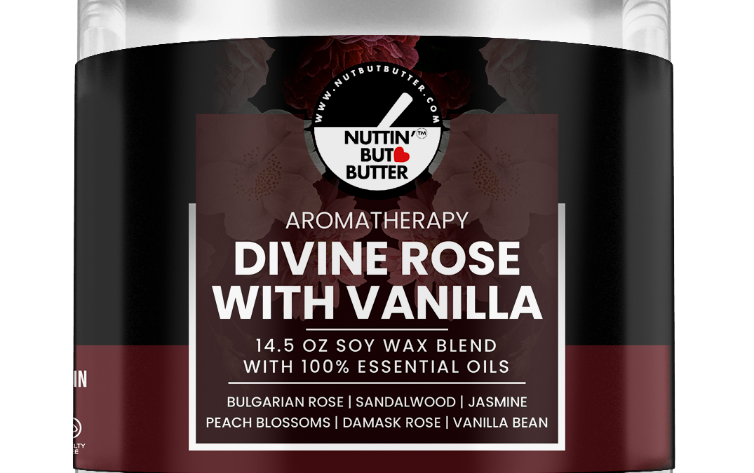 Divine Rose with Vanilla – 3 Wick 14.5 OZ.  100% Soy Candle