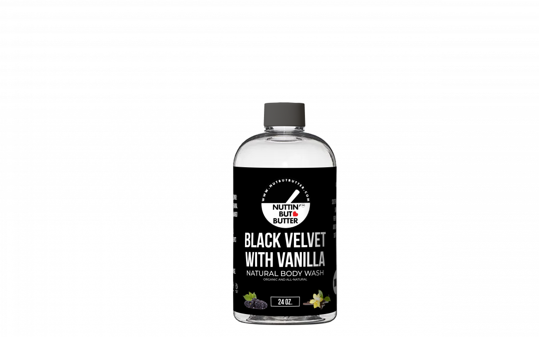 BLACK VELVET WITH VANILLA NATURAL BODY WASH 24 OZ.