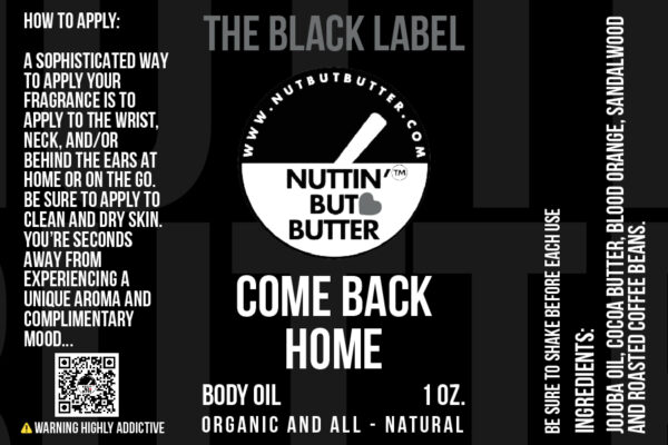 COME BACK HOME: MEN’S ALL-NATURAL BODY OIL FRAGRANCE