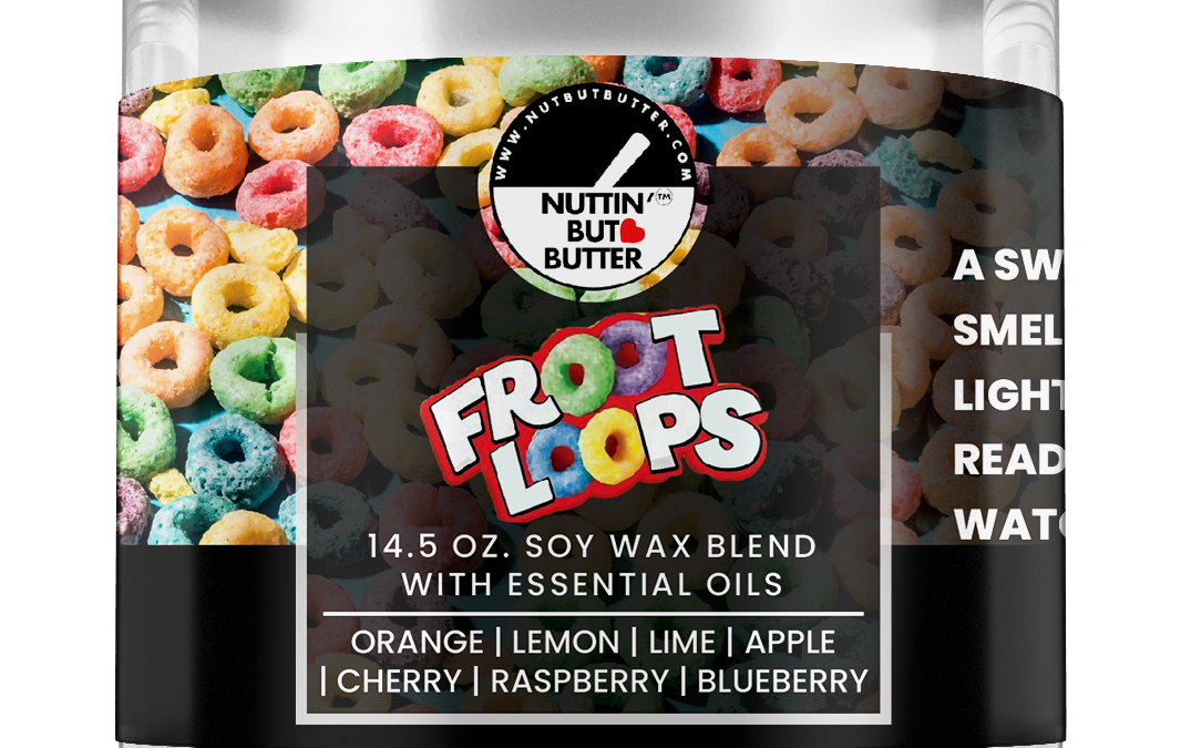 Froot Loops – 3 Wick 14.5 OZ.  100% Soy Candle