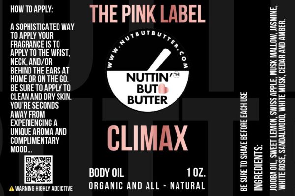 CLIMAX 1 OZ. LUXE SCENTED BODY OIL - Image 2