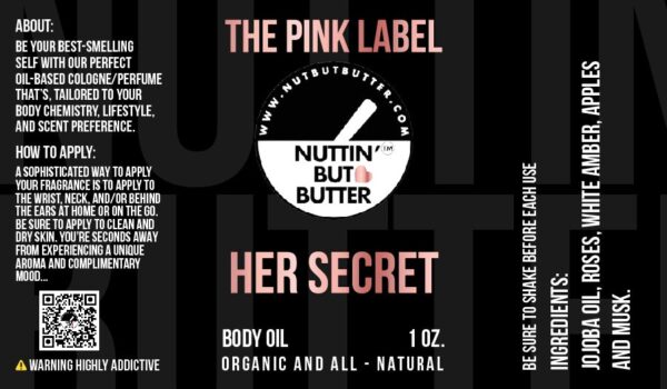 HER SECRET 1 OZ. LUXE SCENTED BODY OIL - Image 2