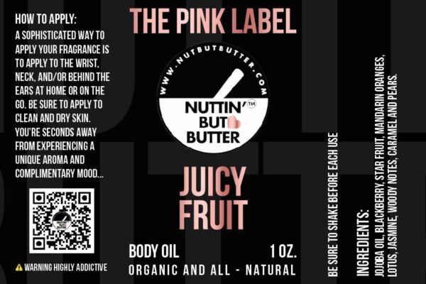 JUICY FRUIT 1 OZ. LUXE SCENTED BODY OIL - Image 2
