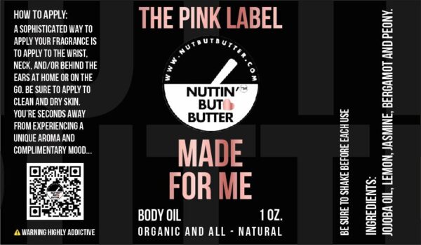 MADE FOR ME 1 OZ. LUXE SCENTED BODY OIL - Image 2