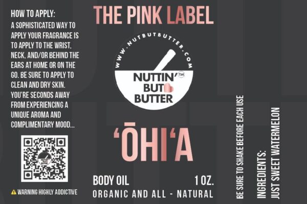 OHI'A WATERMELON 1 OZ. LUXE SCENTED BODY OIL - Image 2