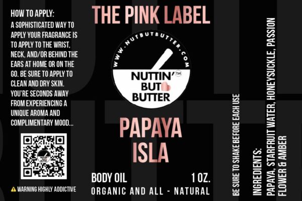 PAPAYA ISLA 1 OZ. LUXE SCENTED BODY OIL - Image 2
